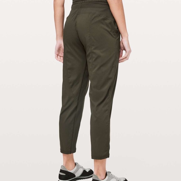 Lululemon Dance Studio Mid-Rise Cropped Pant | Dark Olive - Picture 2 of 2